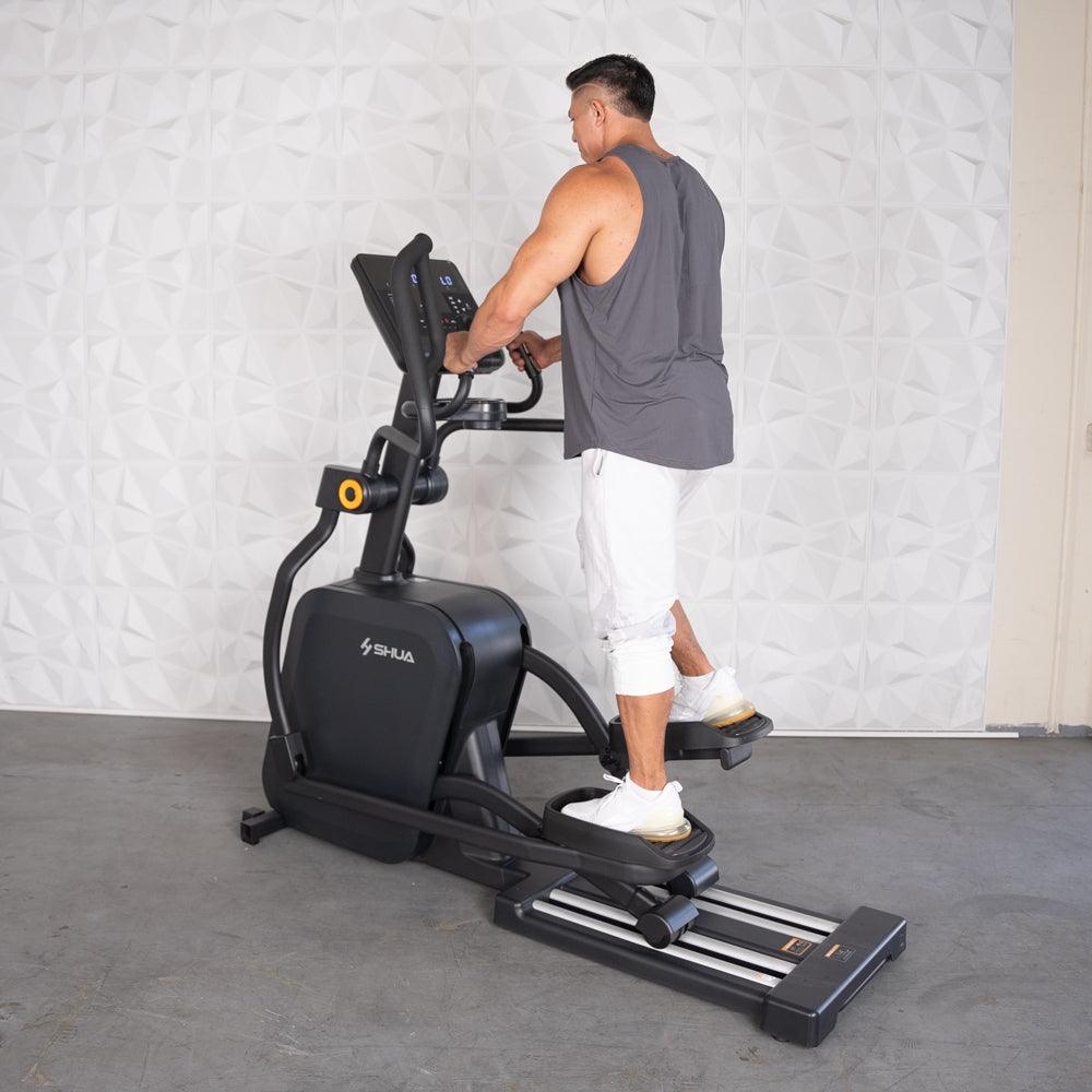 Self Powered Commercial Cross Trainer - Elliptical - Muscle D Fitness - Durable Commercial - Grade Cross Trainer Elliptical - Grit Grind Strength