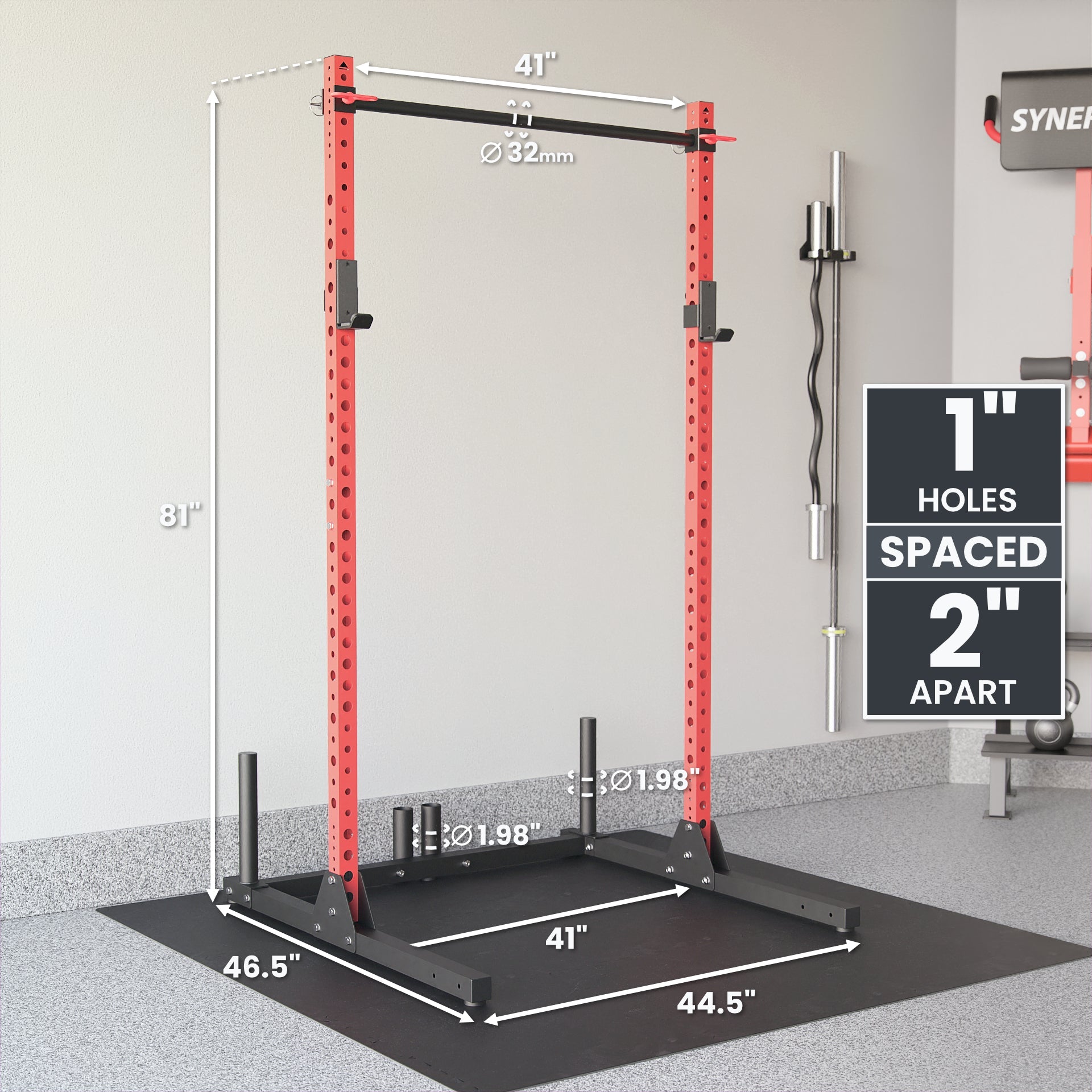 Synergee 2200 Series Squat Rack - Grit Grind Strength