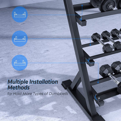 SFE 48" 3 Tier Dumbbell Rack - Grit Grind Strength