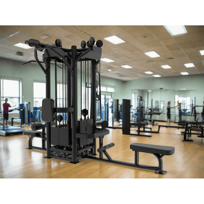SFE Commercial 4 Station Jungle Gym Machine with (4) Weight Stacks (New) - Grit Grind Strength