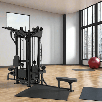 SFE Commercial 4 Station Jungle Gym Machine with (4) Weight Stacks (New) - Grit Grind Strength