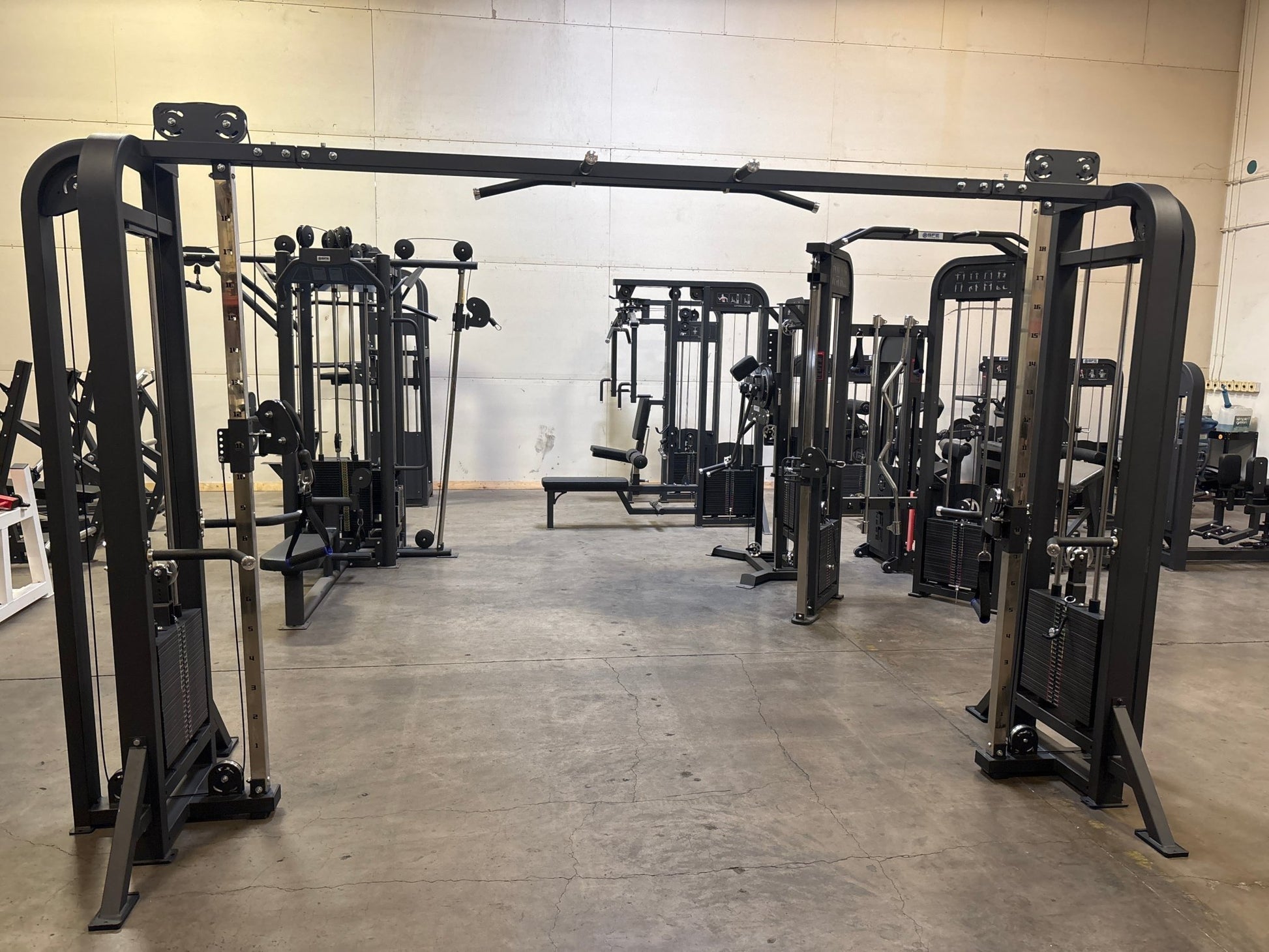 SFE Commercial Cable Crossover with Pull - Up Bridge (New) - Grit Grind Strength