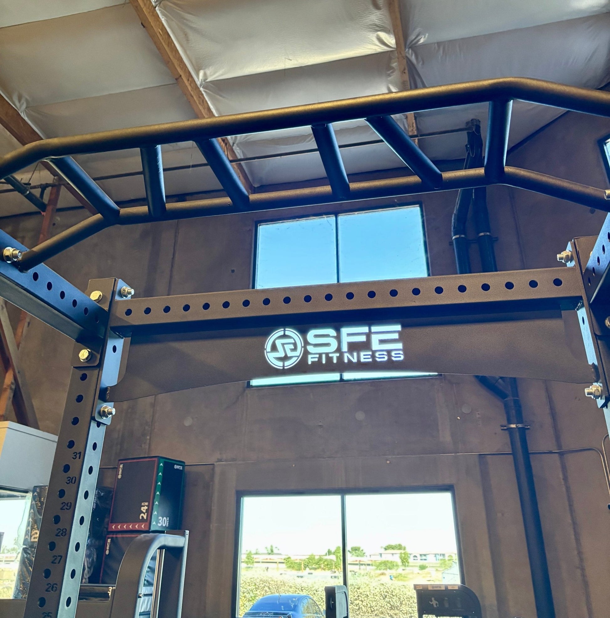 SFE Commercial Full Power Rack (Squat Rack) with Weight Storage (New) - Grit Grind Strength