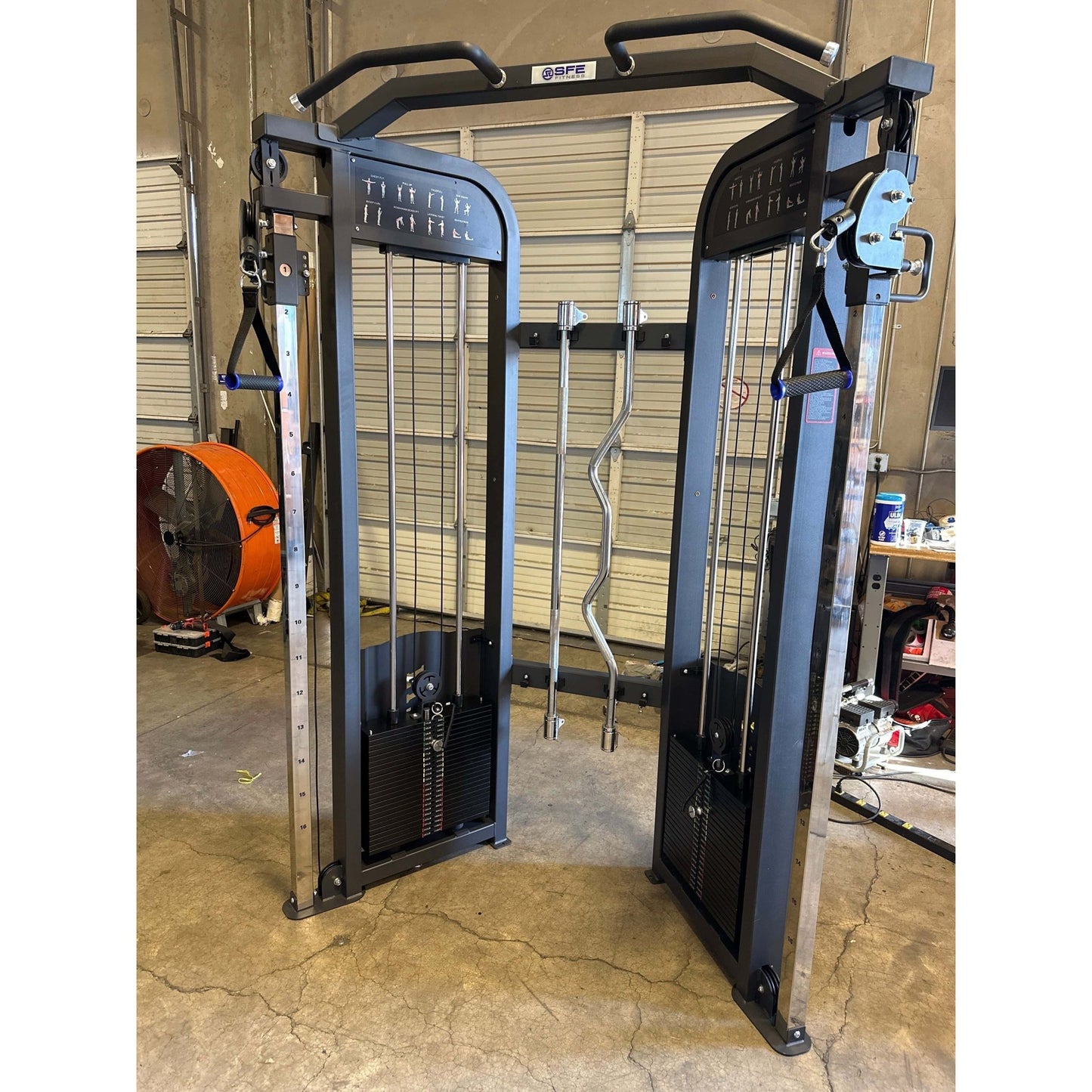 SFE Commercial Functional Trainer with 250lb weight stacks (New) - Grit Grind Strength