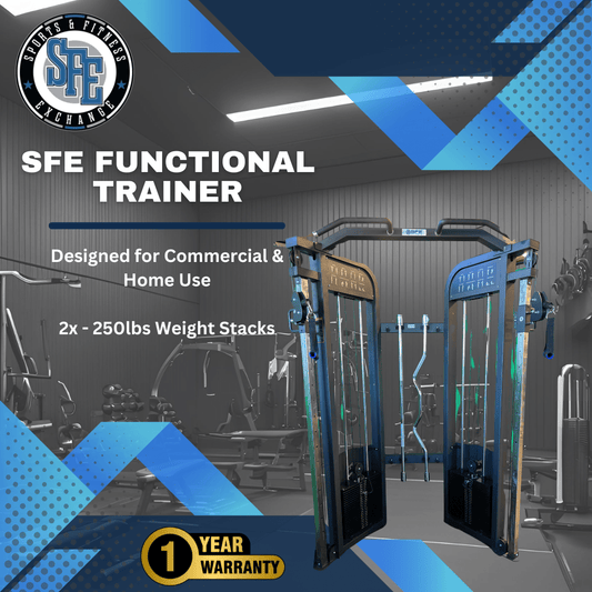SFE Commercial Functional Trainer with 250lb weight stacks (New) - Grit Grind Strength