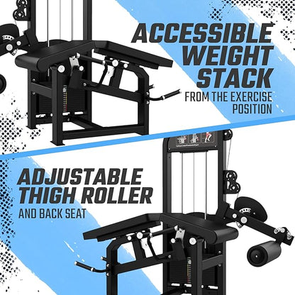 SFE Commercial Leg Extension Prone Leg Curl Combo w/250lb weight stack - Grit Grind Strength
