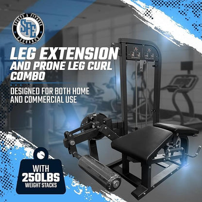 SFE Commercial Leg Extension Prone Leg Curl Combo w/250lb weight stack (New) - Grit Grind Strength