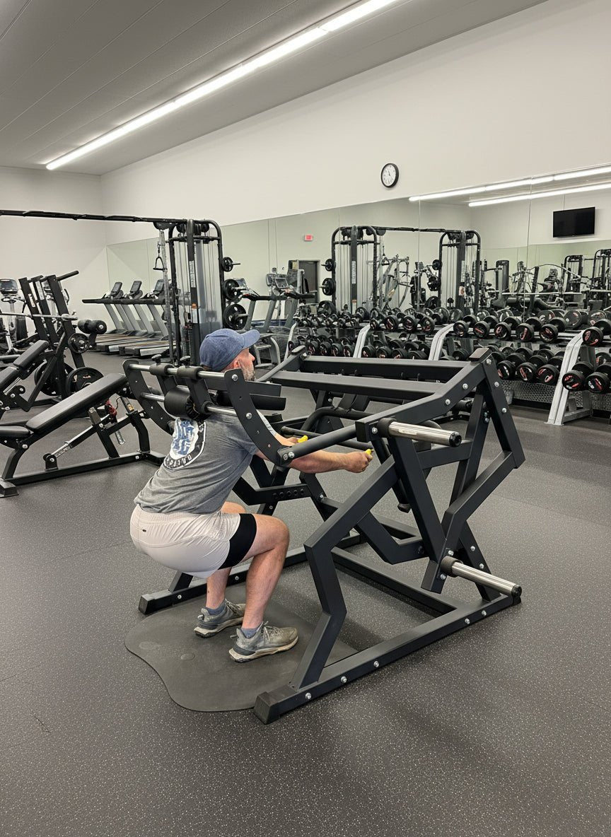 SFE Commercial Power Safety Squat Machine - Grit Grind Strength