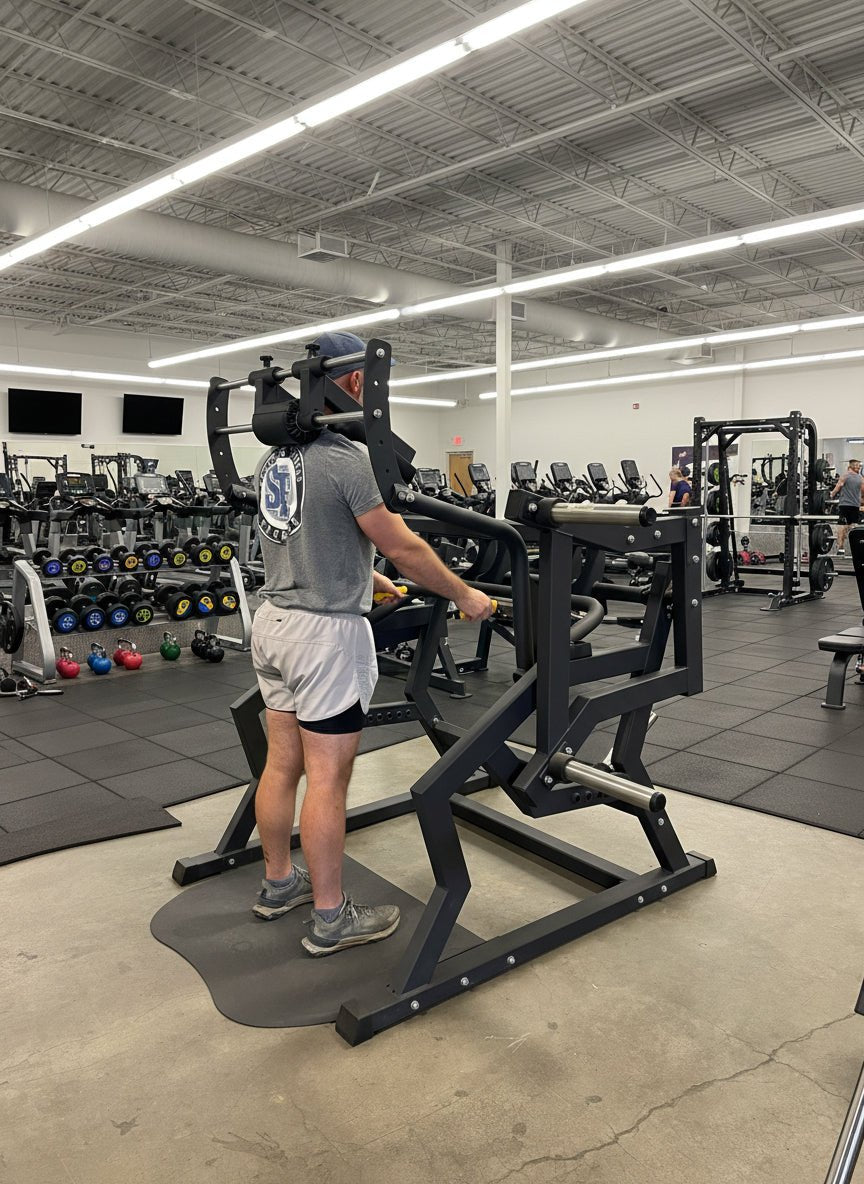 SFE Commercial Power Safety Squat Machine - Grit Grind Strength