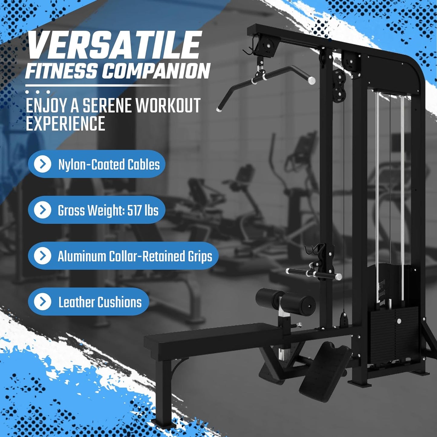 SFE Lat Pulldown & Low Row Combo w/ 250lb weight stack (New) - Grit Grind Strength
