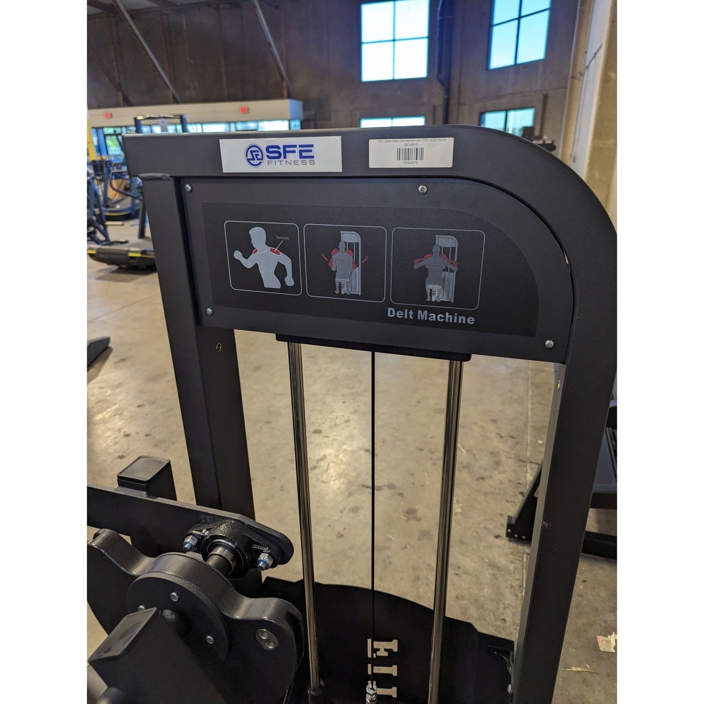 SFE Lateral Raise Delt Machine with 250lb weight stacks - Grit Grind Strength