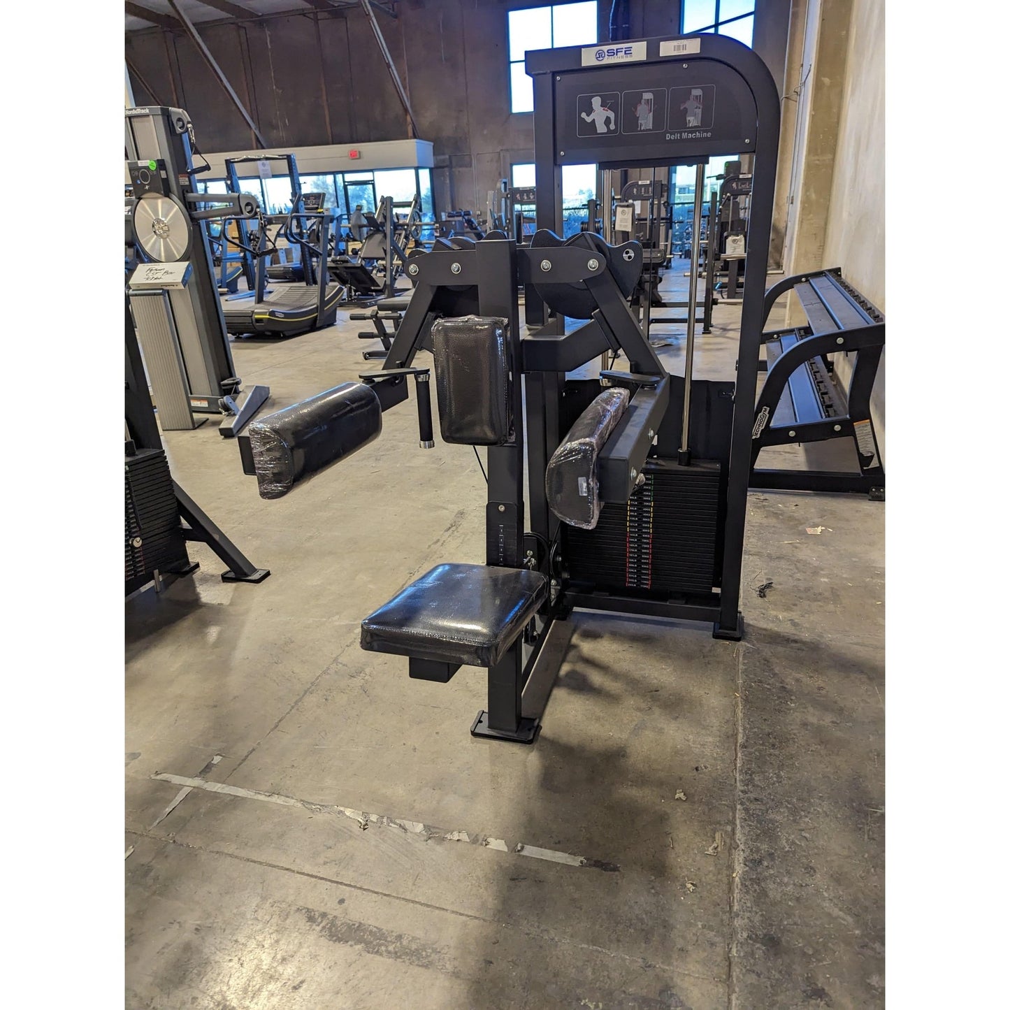 SFE Lateral Raise Delt Machine with 250lb weight stacks - Grit Grind Strength
