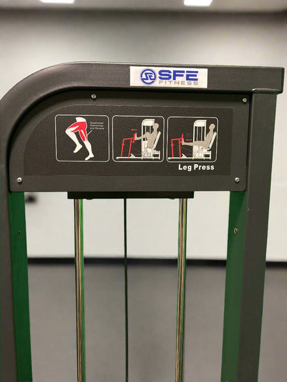 SFE Selectorized Horizontal Leg Press with 250lb weight stacks (New) - Grit Grind Strength
