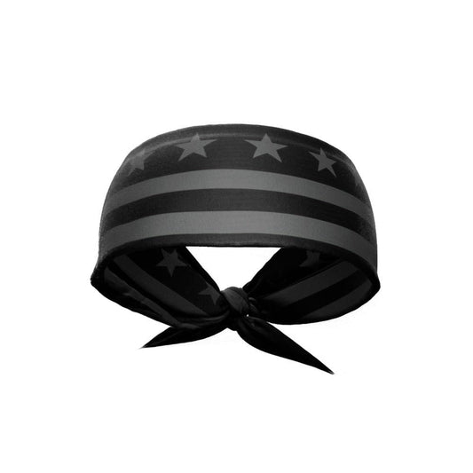 Shadow Stars & Stripes Tie Headband - Grit Grind Strength