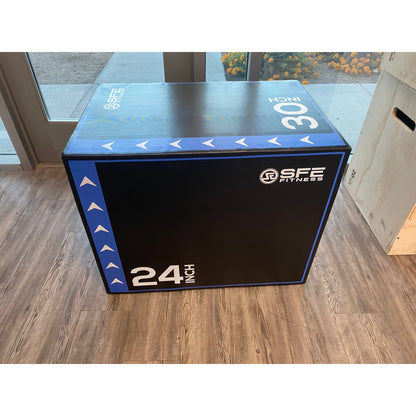 Sports & Fitness Exchange Accessories SFE 3-in-1 Soft Foam Plyo Box – 20-in. 24-in. 30-in.(New)