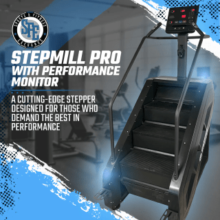 Sports & Fitness Exchange Stair Climbers & Steppers SFE Stepmill Pro (Stairmaster) w/ Revolving Steps and Performance Monitor (NEW)