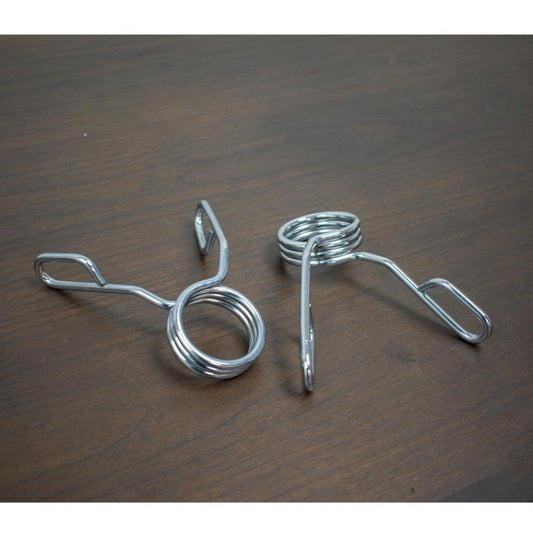 Spring Collars (per pair) - Muscle D Fitness - Extra Strength Steel Spring Collars - Grit Grind Strength