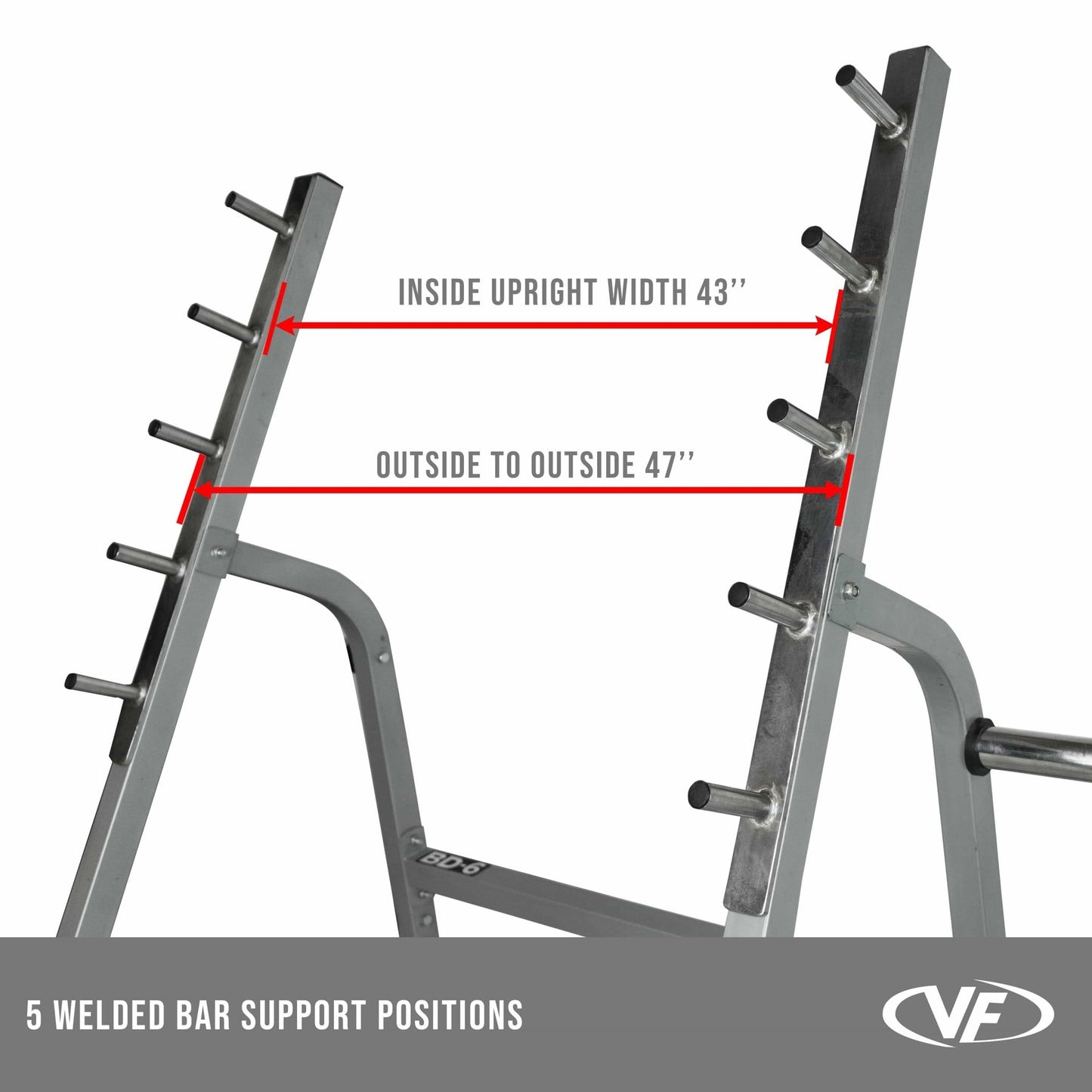 Squat - Bench Press Combo Rack w/ Plate Storage - Grit Grind Strength