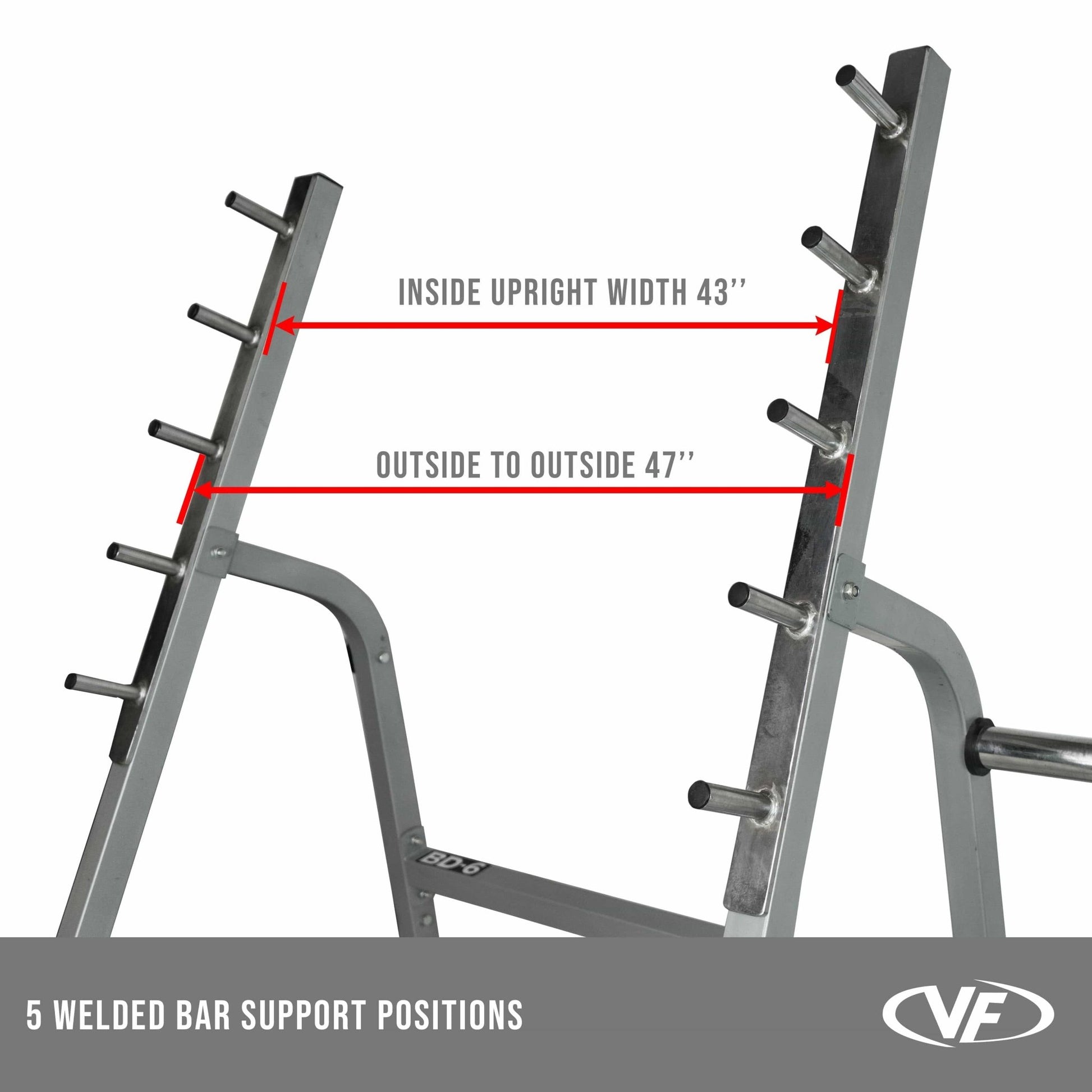 Squat - Bench Press Combo Rack w/ Plate Storage - Grit Grind Strength
