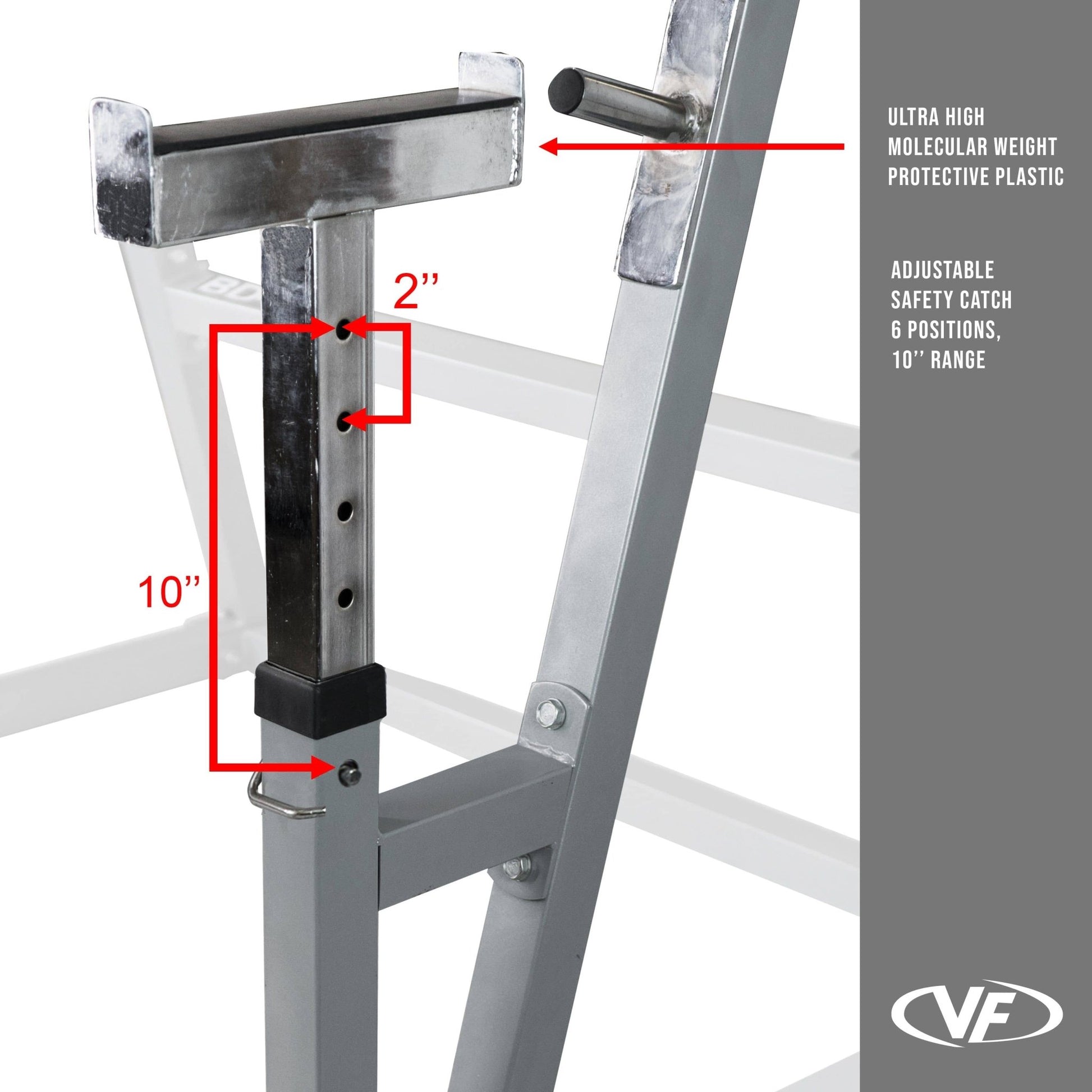 Squat - Bench Press Combo Rack w/ Plate Storage - Grit Grind Strength