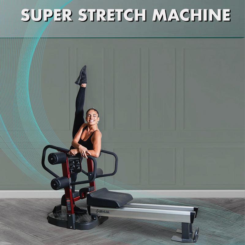 Super Stretch Machine - Muscle D Fitness - Heavy Duty Bearing Assisted Stretching Machine - Grit Grind Strength