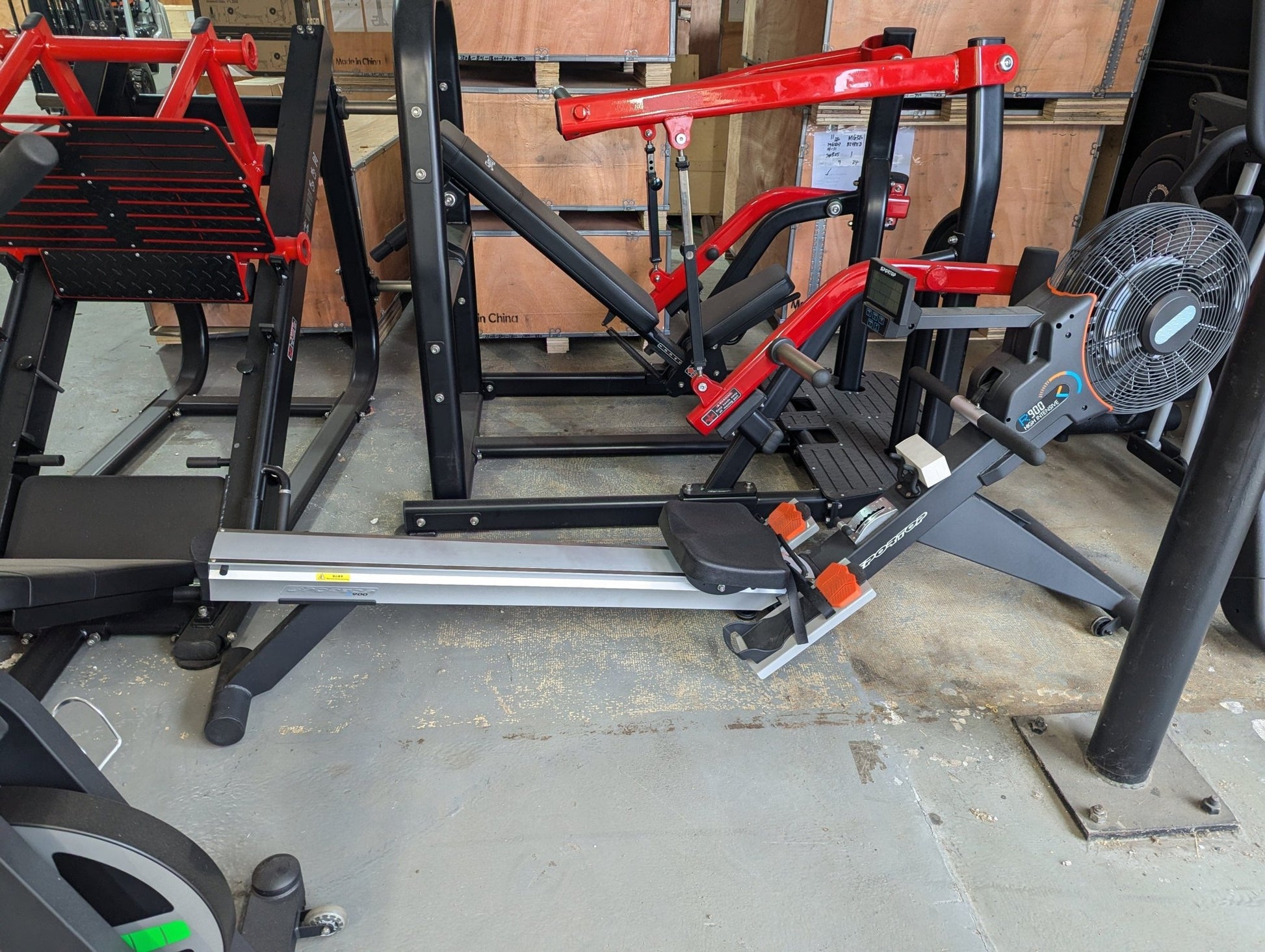 Sweet Fan / Magnetic Rower - Foldable to Easily Move and Save Space - Grit Grind Strength