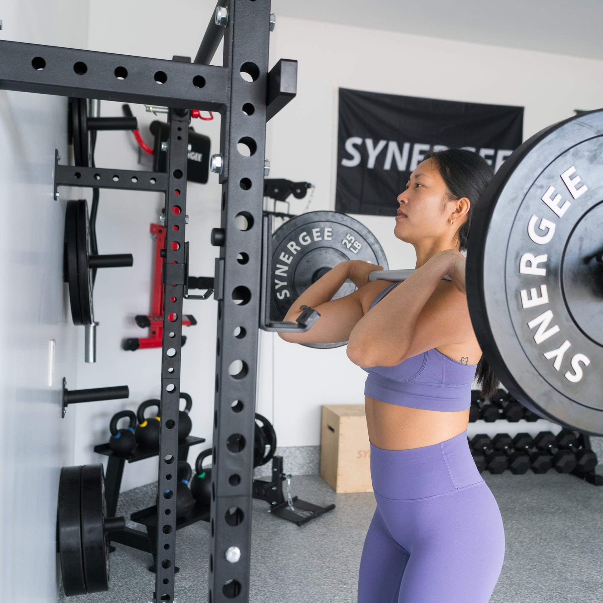 Synergee 2200 Series Wall Mounted Squat Rack - Grit Grind Strength