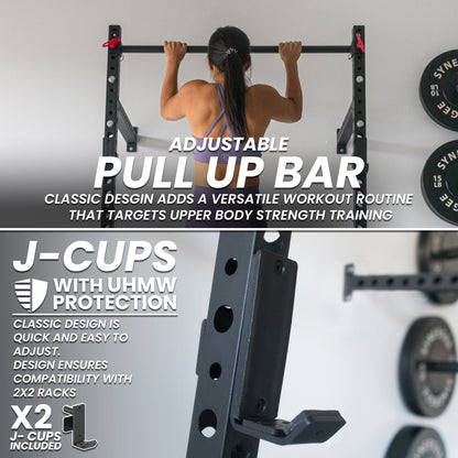 Synergee 2200 Series Wall Mounted Squat Rack - Grit Grind Strength