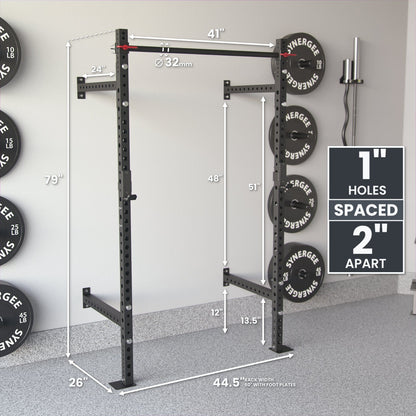 Synergee 2200 Series Wall Mounted Squat Rack - Grit Grind Strength