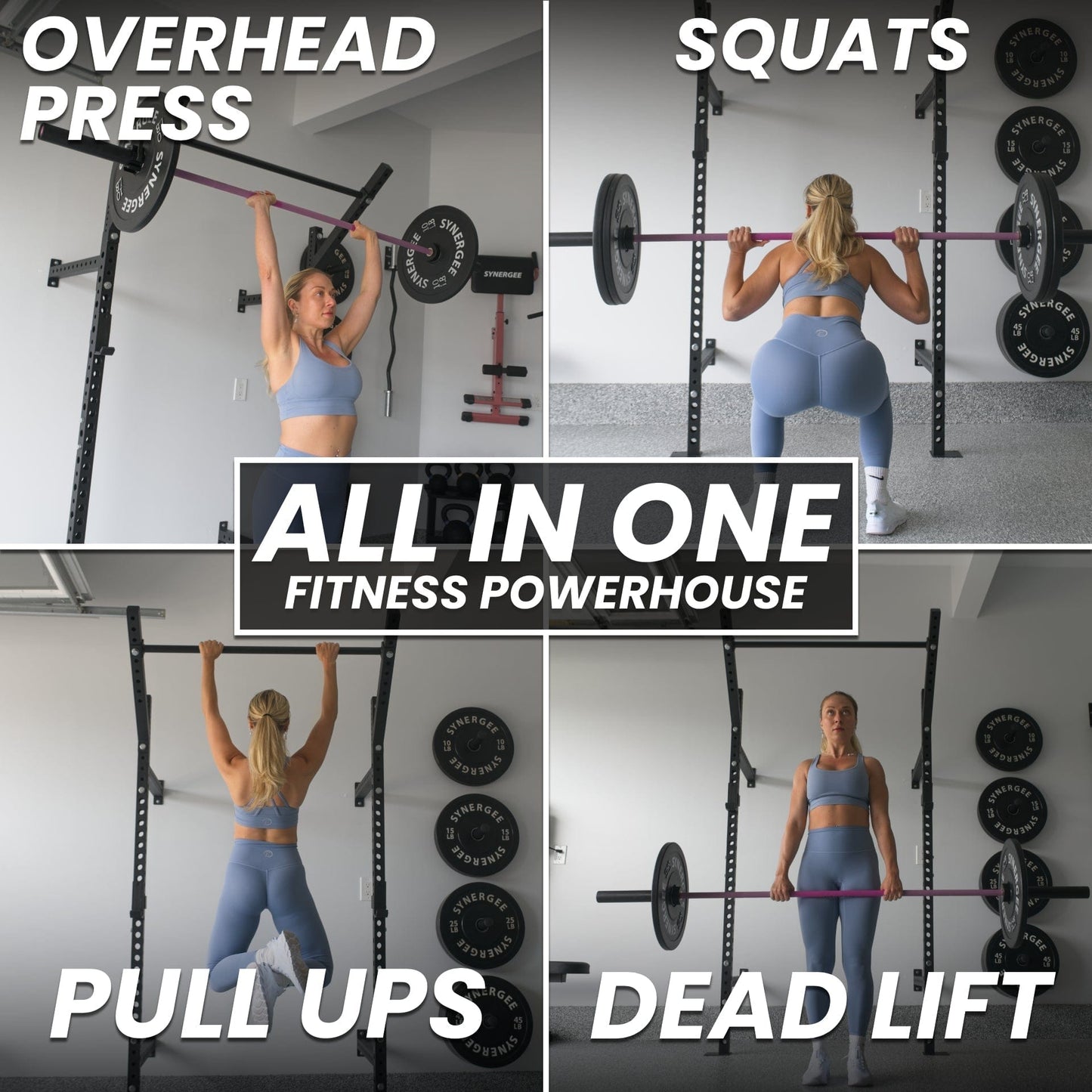 Synergee 2200 Series Wall Mounted Squat Rack - Grit Grind Strength