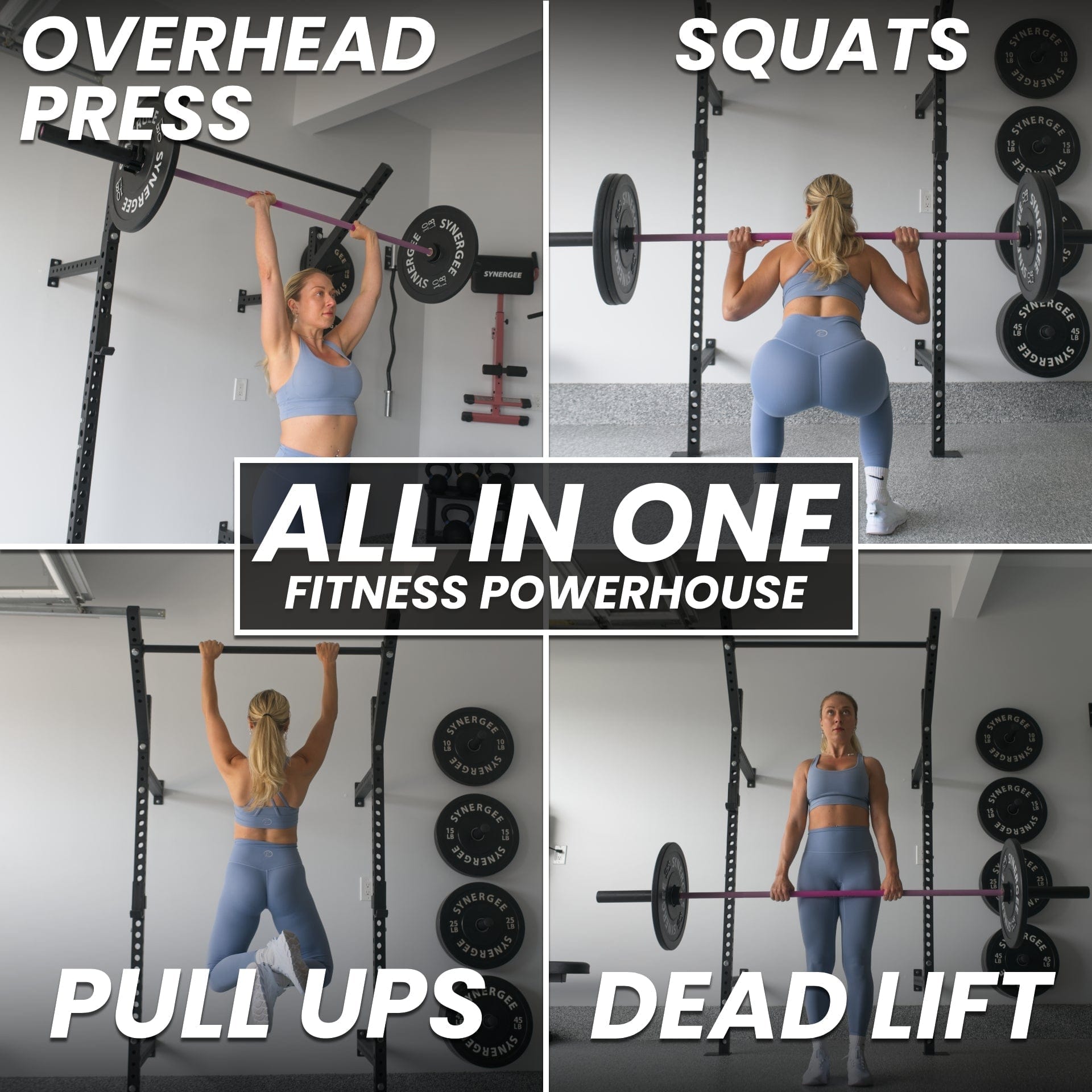 Synergee 2200 Series Wall Mounted Squat Rack - Grit Grind Strength