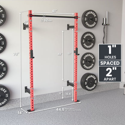 Synergee 2200 Series Wall Mounted Squat Rack - Grit Grind Strength
