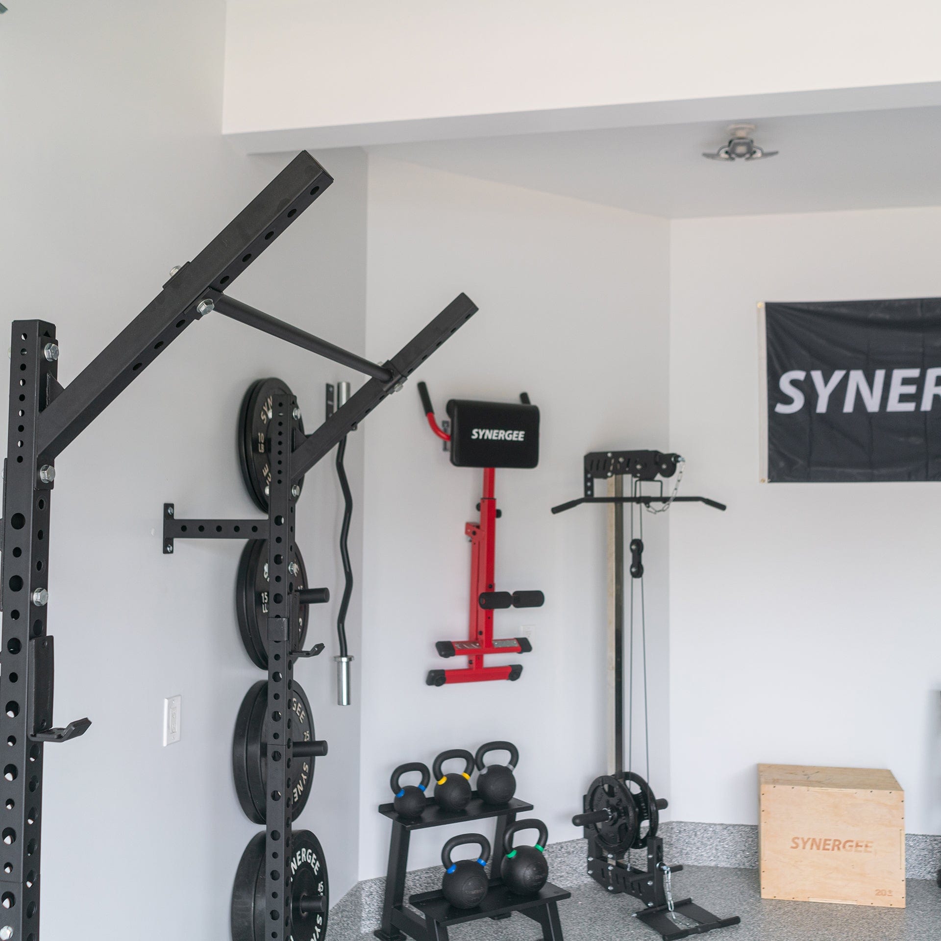 Synergee 2200 Series Wall Mounted Squat Rack - Grit Grind Strength