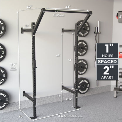 Synergee 2200 Series Wall Mounted Squat Rack - Grit Grind Strength