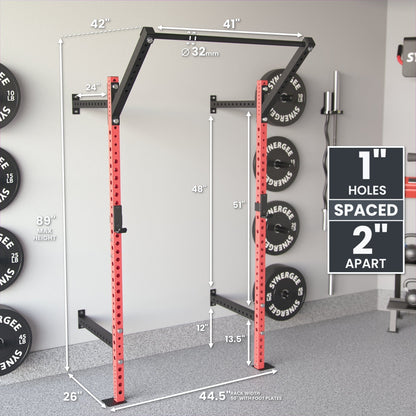 Synergee 2200 Series Wall Mounted Squat Rack - Grit Grind Strength