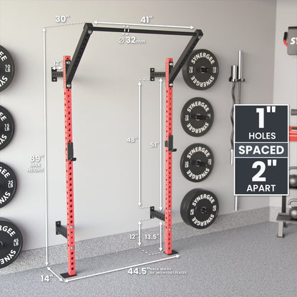 Synergee 2200 Series Wall Mounted Squat Rack - Grit Grind Strength