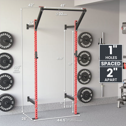 Synergee 2200 Series Wall Mounted Squat Rack - Grit Grind Strength