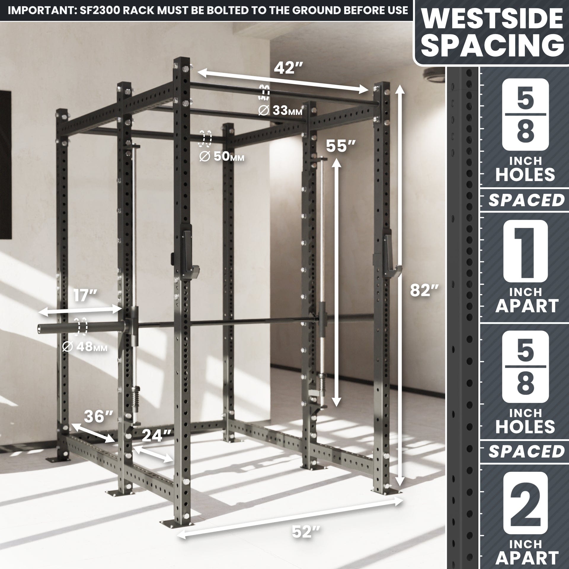 Synergee 2300 Series Power Cage with Smith Machine - Grit Grind Strength