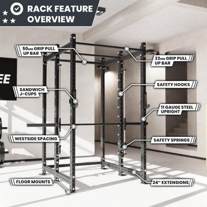 Synergee 2300 Series Power Cage with Smith Machine - Grit Grind Strength