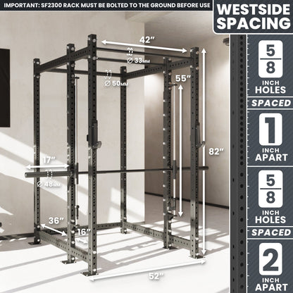 Synergee 2300 Series Power Cage with Smith Machine - Grit Grind Strength