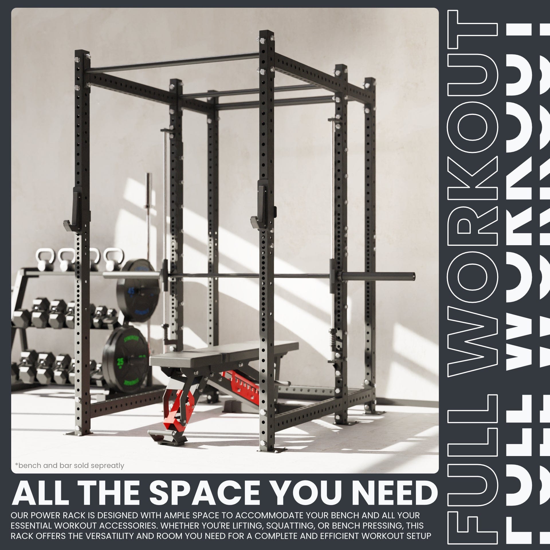 Synergee 2300 Series Power Cage with Smith Machine - Grit Grind Strength