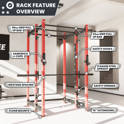 Synergee 2300 Series Power Cage with Smith Machine - Grit Grind Strength