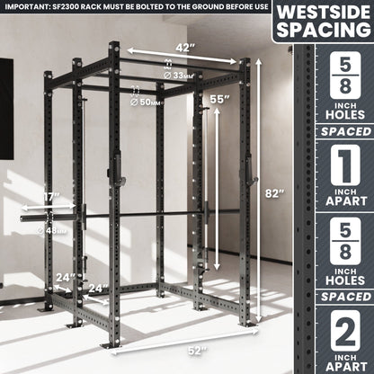 Synergee 2300 Series Power Cage with Smith Machine - Grit Grind Strength