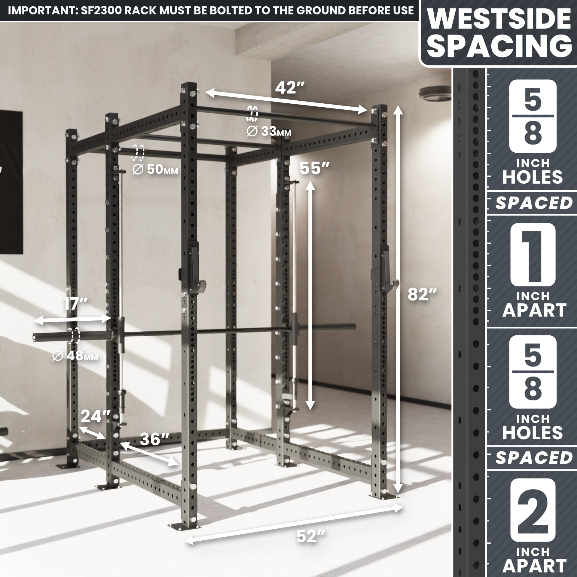 Synergee 2300 Series Power Cage with Smith Machine - Grit Grind Strength