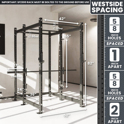 Synergee 2300 Series Power Cage with Smith Machine - Grit Grind Strength