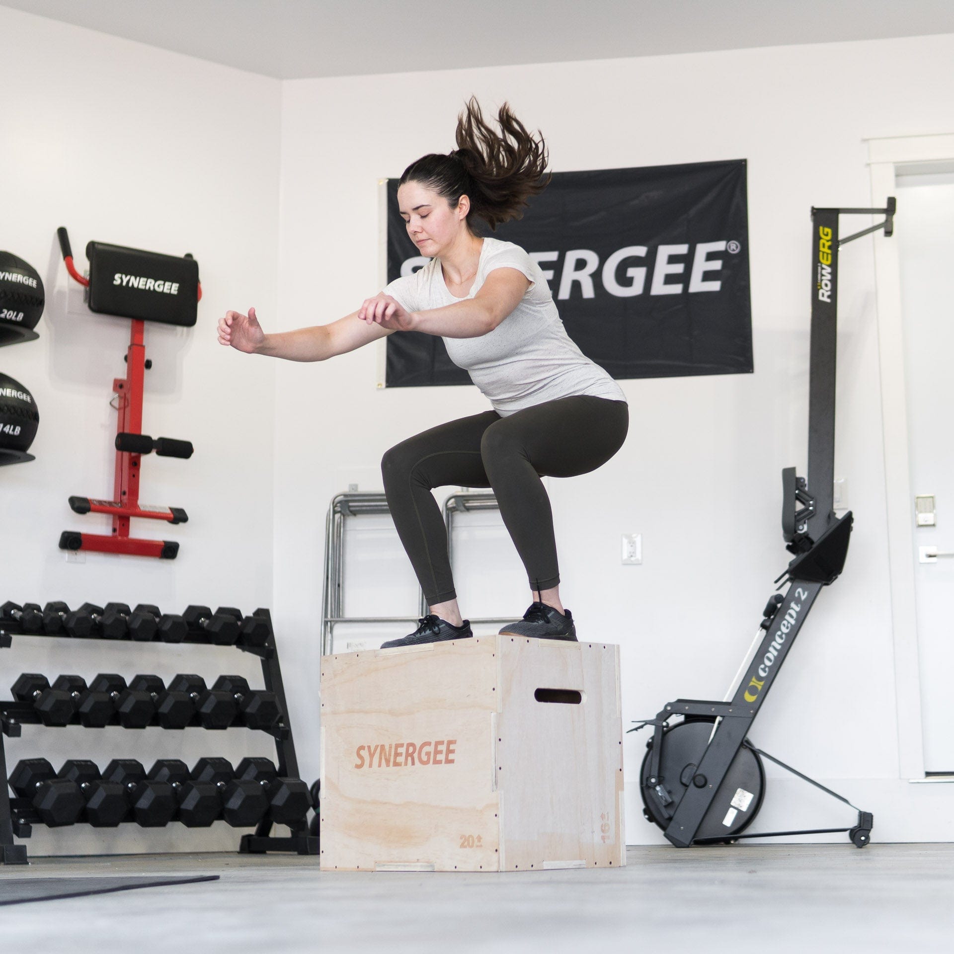 Synergee 3 - in - 1 Wood Plyo Boxes - Grit Grind Strength