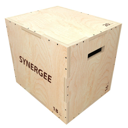 Synergee 3 - in - 1 Wood Plyo Boxes - Grit Grind Strength