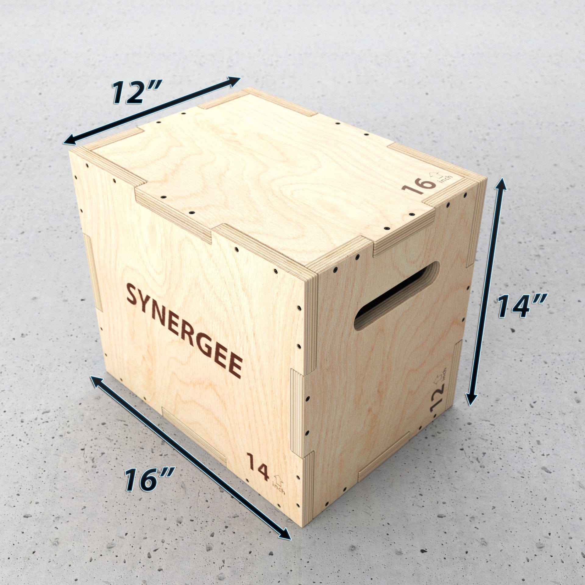 Synergee 3 - in - 1 Wood Plyo Boxes - Grit Grind Strength