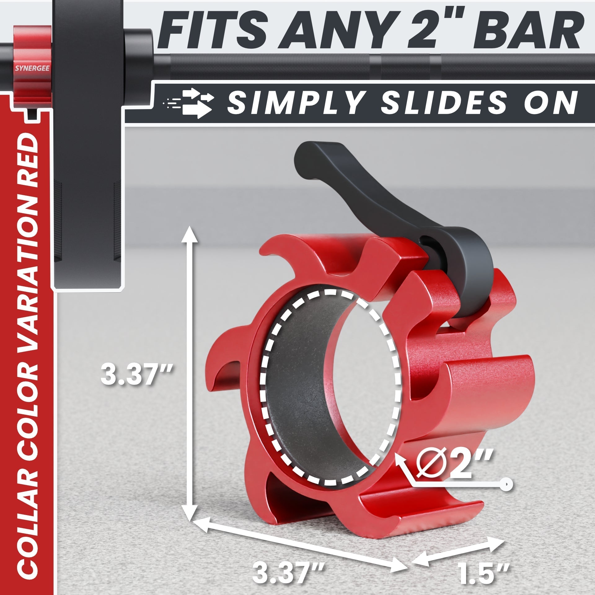 Synergee Barbell Collars - Grit Grind Strength