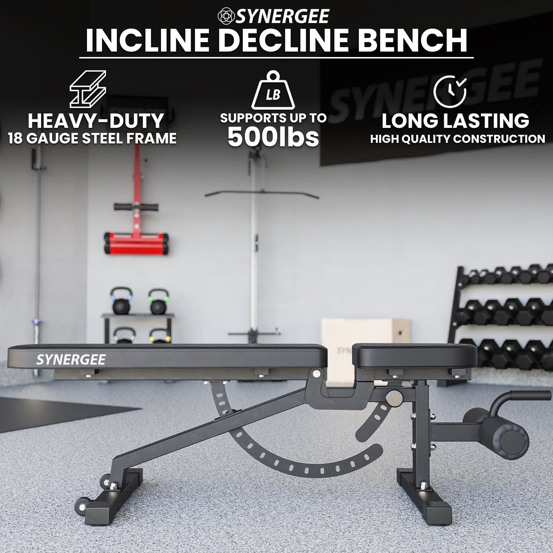 Synergee Benches Synergee Adjustable Incline Decline Bench